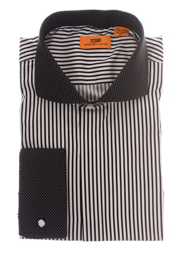 Steven Land Black \u0026 White Striped 