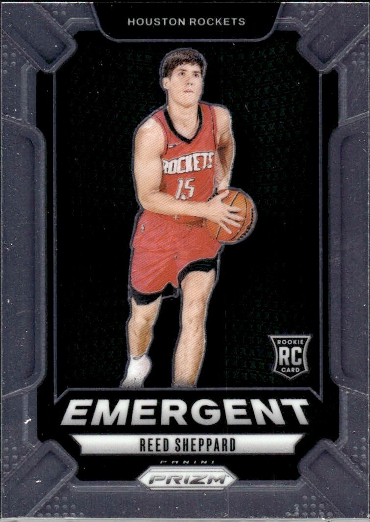 2024-25 Panini Prizm Reed Sheppard Emergent Insert #26 Rookie RC ROCKETS