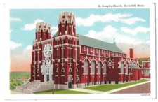 Haverhill Massachusetts c1950's St. Josephs Church, religion