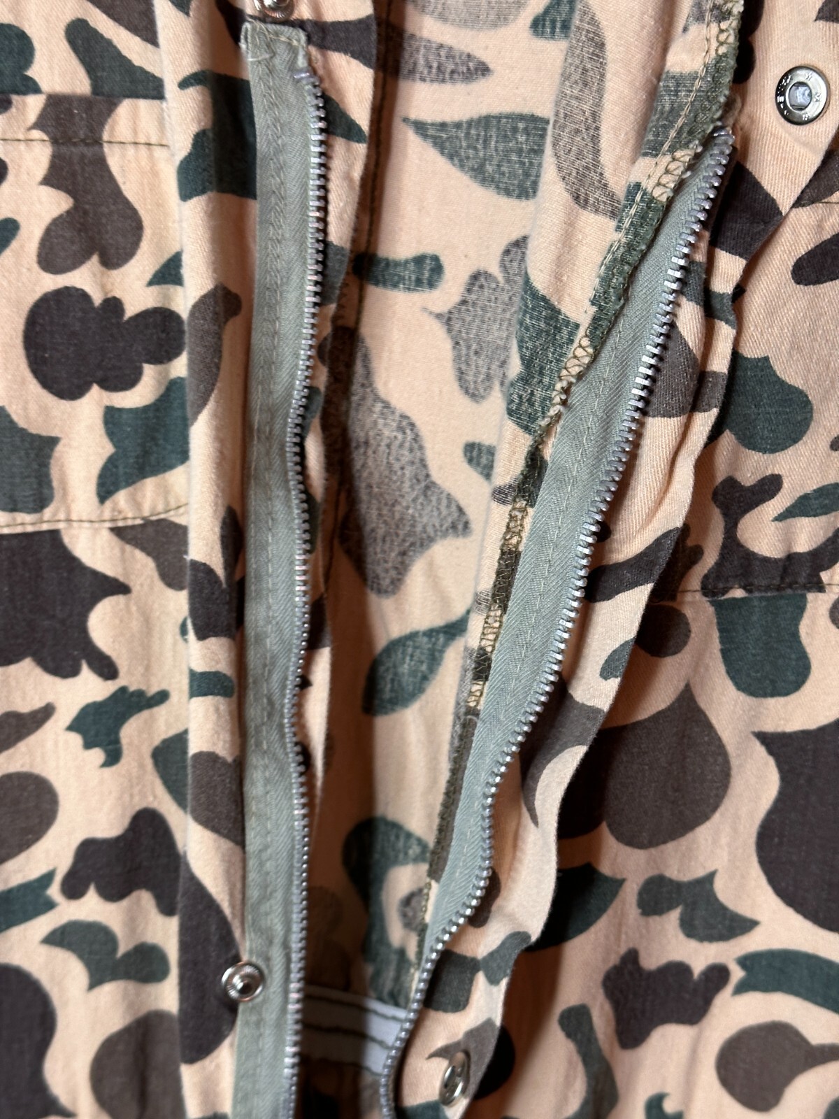 Vintage Hunters Choice Duck Camo Hunting Coveralls Camouflage size