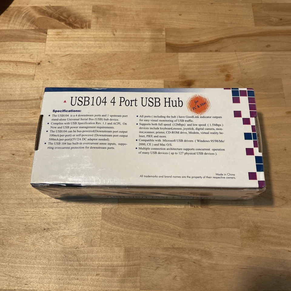 NEW USB104 4 Port USB HUB for Mac & PC, Add USB Ports to your computer! SEALED - Image 3 of 4