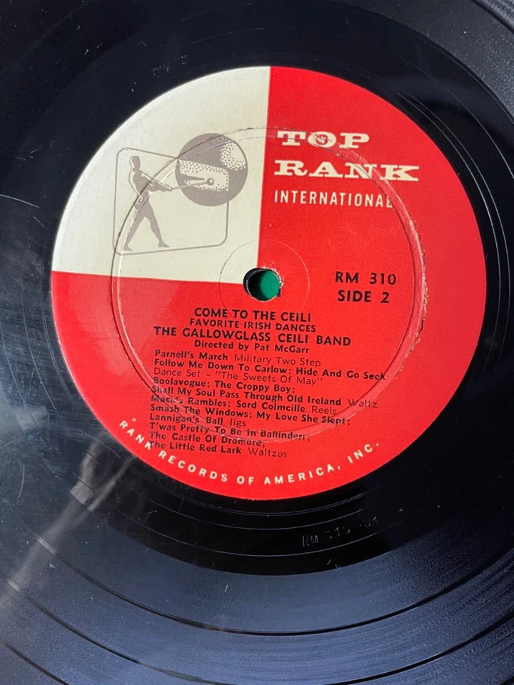 Gallowglass Ceili Band – Come To The Ceili LP Vinyl RARE Top Rank - Image 4 of 4