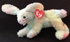 Ty Tie-Dyed Cottonball Rabbit Beanie Baby 2001