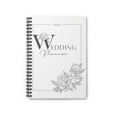 Custom Wedding Journal, Notebook Custom Bridal Planner, Engagement Gift, Diary