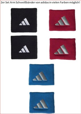2er Set adidas Scheißarmband Wristband Armband Tennis Hockey Sport Jogging Run