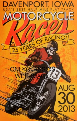 コレクション vintage poster VINTAGE MOTORCYCLE RACING 12X18 POSTER GREAT ART GRAPHICS LUCKY
