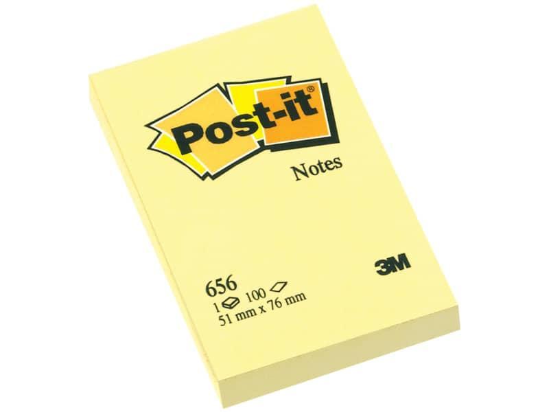 Foglietti riposizionabili classici Post-it Notes 51x76 mm 100 ff Giallo Canary™
