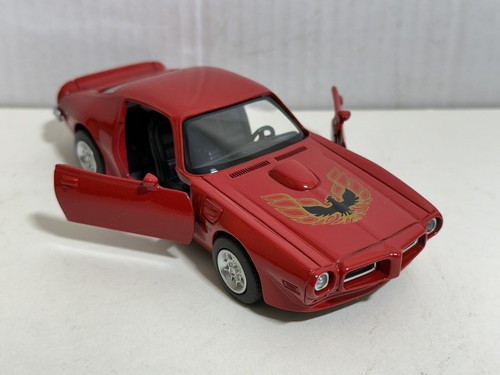 NEWRAY 1973 PONTIAC FIREBIRD TRANSMISIÓN AM ROJO 1:32 DIECAST 6" RETROCESO NUEVO SIN CAJA - Imagen 12 de 12