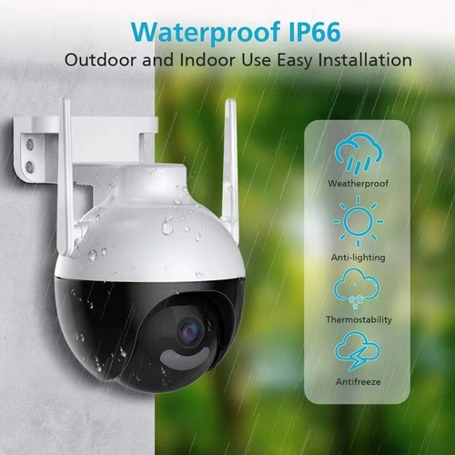 8MP 4K PTZ IP Camera 8x Zoom CCTV Outdoor Wifi Video Surveillance Cam 1080P - Picture 3 of 14