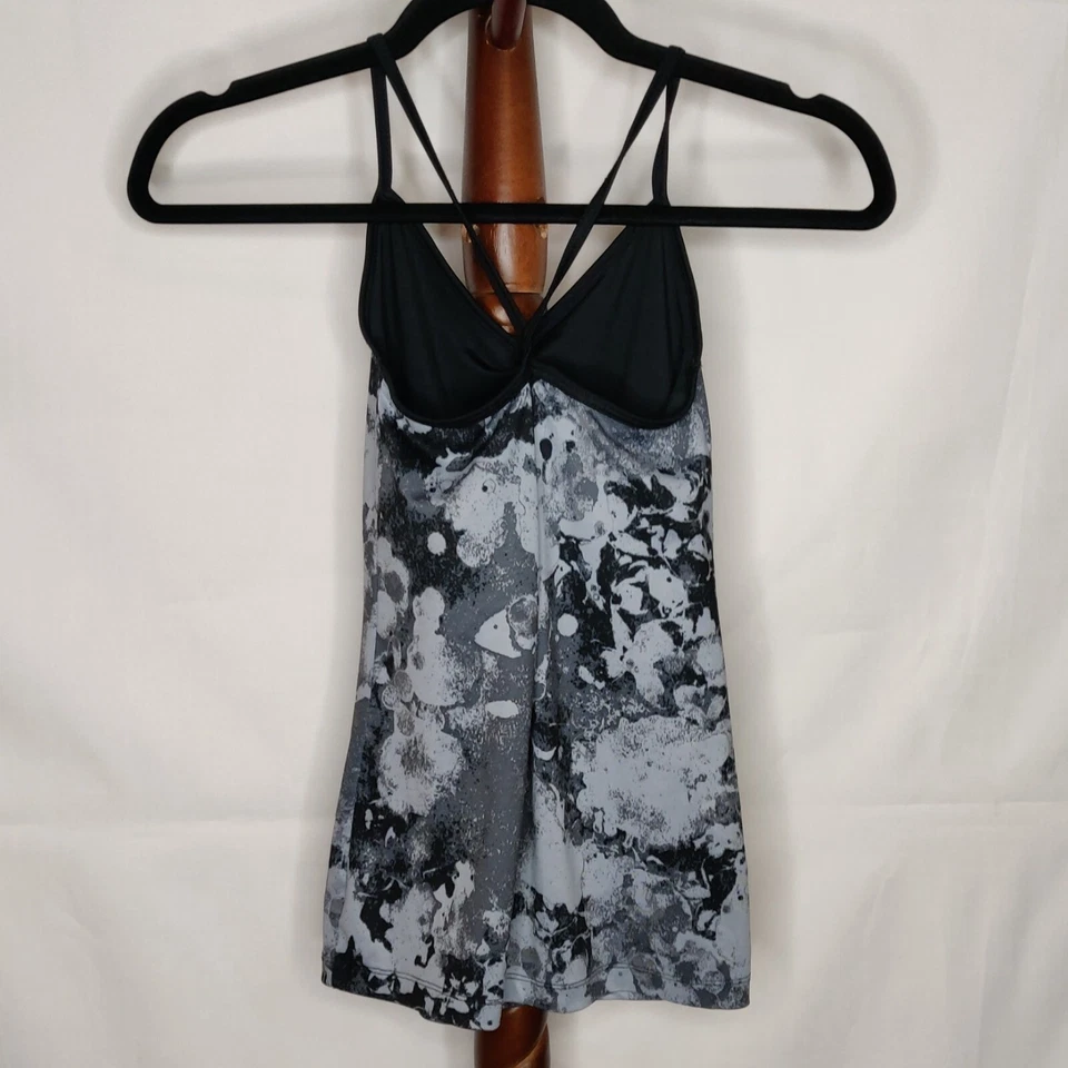 c9 by Champion women's XS activewear top multicolor spaghetti straps gathered - Image 2 of 4