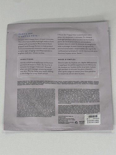 Pack of 3 - Patchology Serve Chilled Bubbly Hydrogel Brightening Face Mask - NEW - Picture 3 of 3