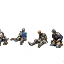 28mm Dead Soldiers Set 1 NPC Nobles Dungeons Dragons DnD D&D  Villagers Monster