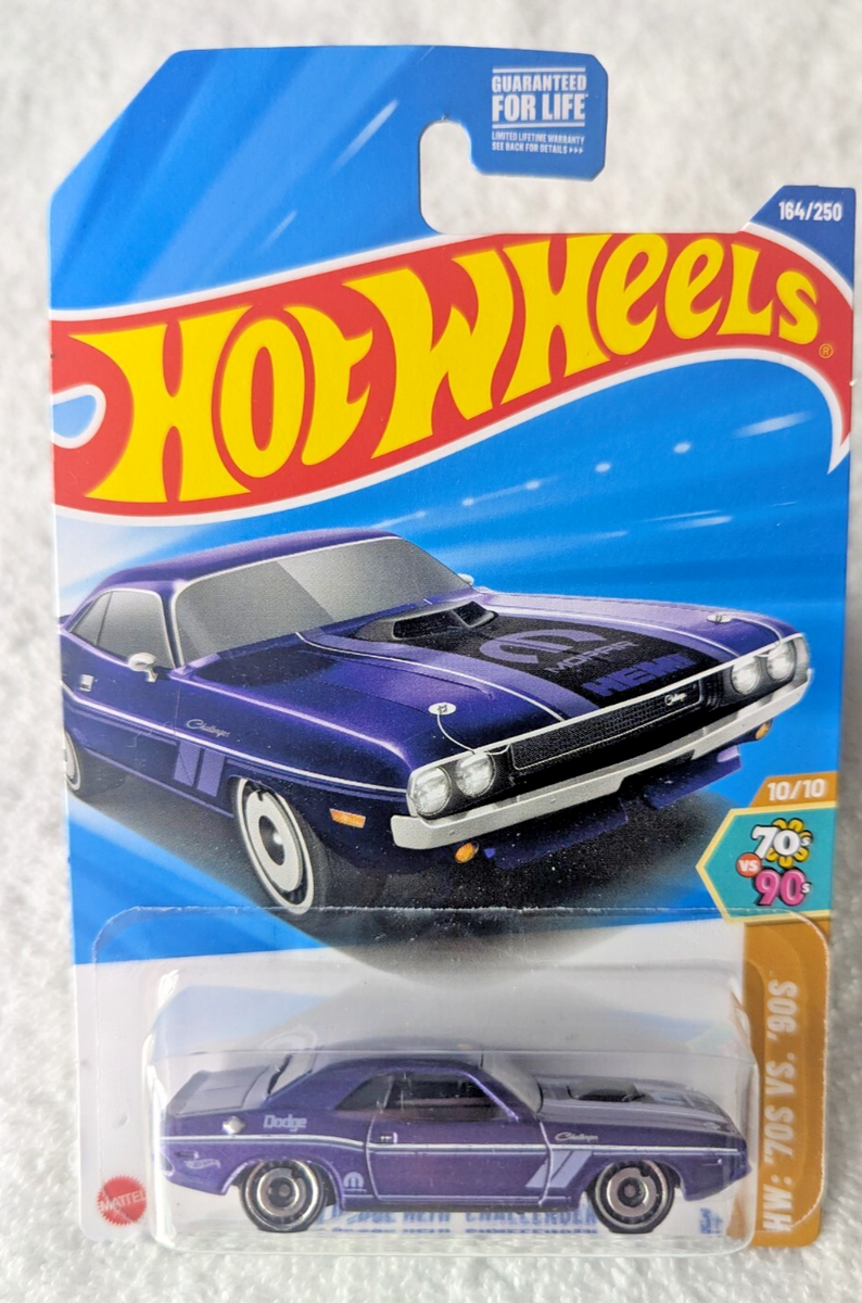 2025 HOT WHEELS PURPLE '70 DODGE HEMI CHALLENGER 10/10 '70S