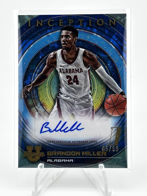 Brandon Miller 2022-23 #BIA-BM Bowman University Inception Autograph 5/99