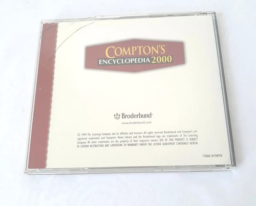 Vintage Compton's Encyclopedia 2000 CD Rom, used - Picture 2 of 6