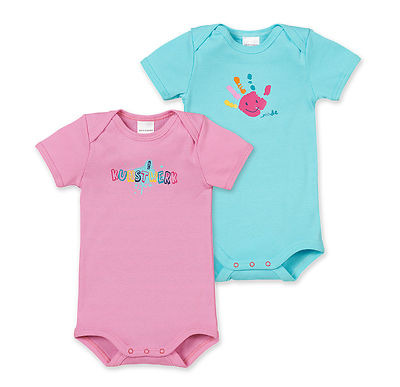 Body Bébé Sans Bras SCHIESSER 100% Coton Rayé Bleu - Tailles 68 à 104 - Neuf Avec étiquettes