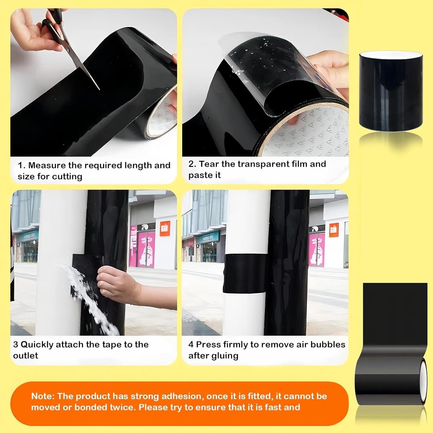 Waterproof Tape For Leaks Pipes Strong Adhesive Insulation Flashing