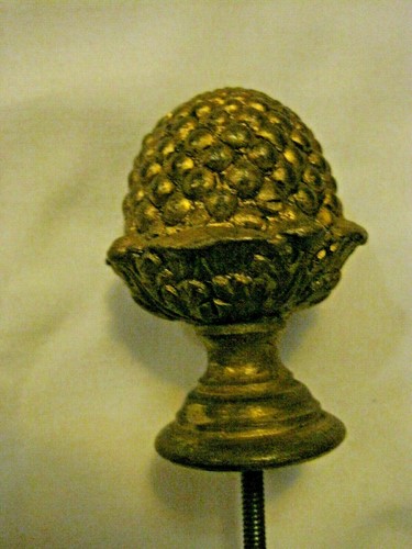 vintage solid brass knob/ clock part/finial - 6omm - Picture 2 of 9