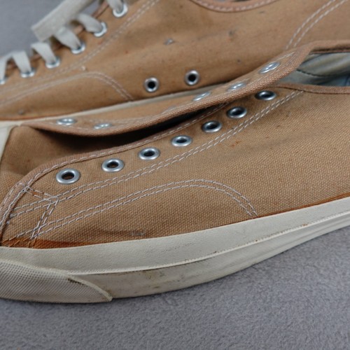 Converse Jack Parcell Sneakers Mens 13 Beige Canvas Rubber Toe Low Top VTG - Picture 6 of 18