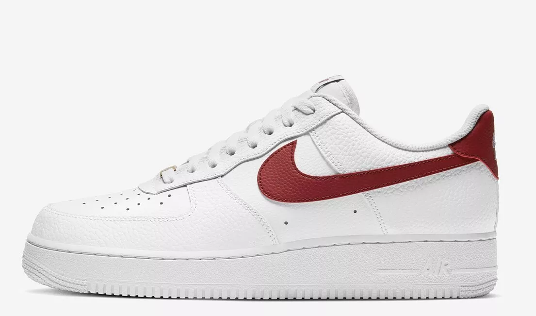 Nike Air Force 1 '07 White Team Red CZ0326-100 Men's Size | eBay