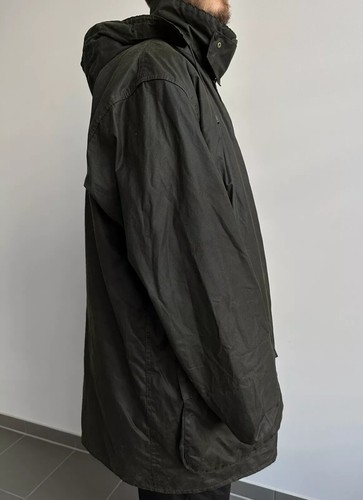 VINTAGE BARBOUR 2in1 BORDER WAX LINER HOOD MENS JACKET HUNTING C46/117 CM - Picture 15 of 23