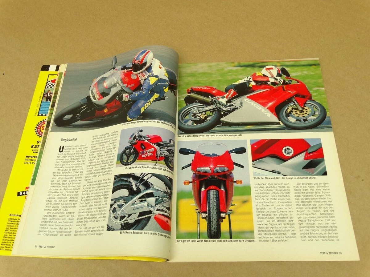 Vtg 1994 Motorrad Motorcycle Magazine Kawasaki ZX-9R ZZ-R 1100 V