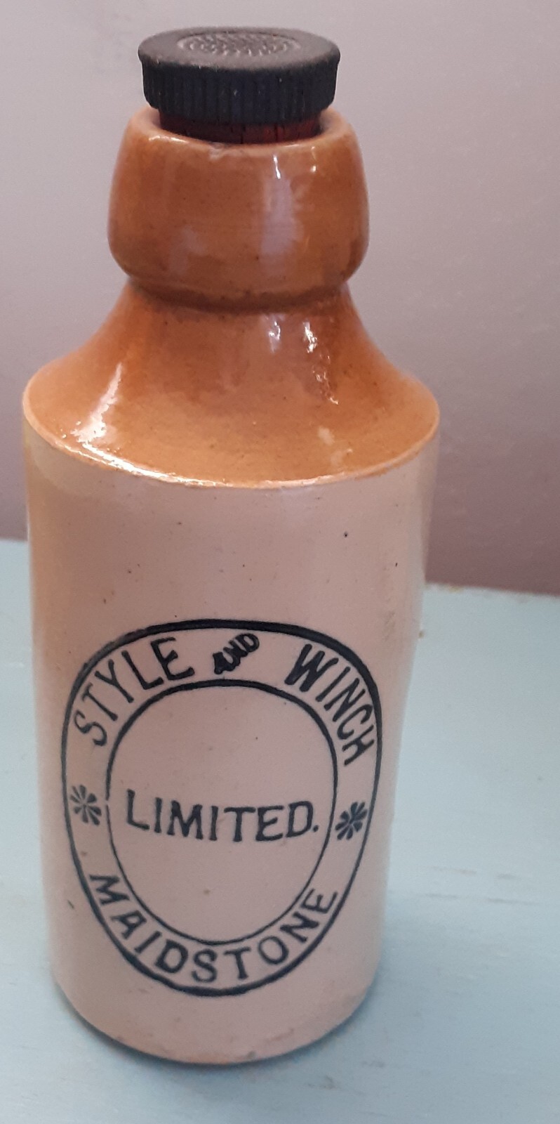 Vintage Ginger Beer Bottle STYLE & WINCH Stoneware with cap eBay
