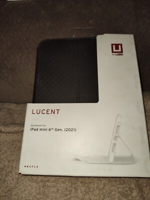 UAG Lucent folio stand case for Apple iPad Mini 6th Generation 2021 - Black