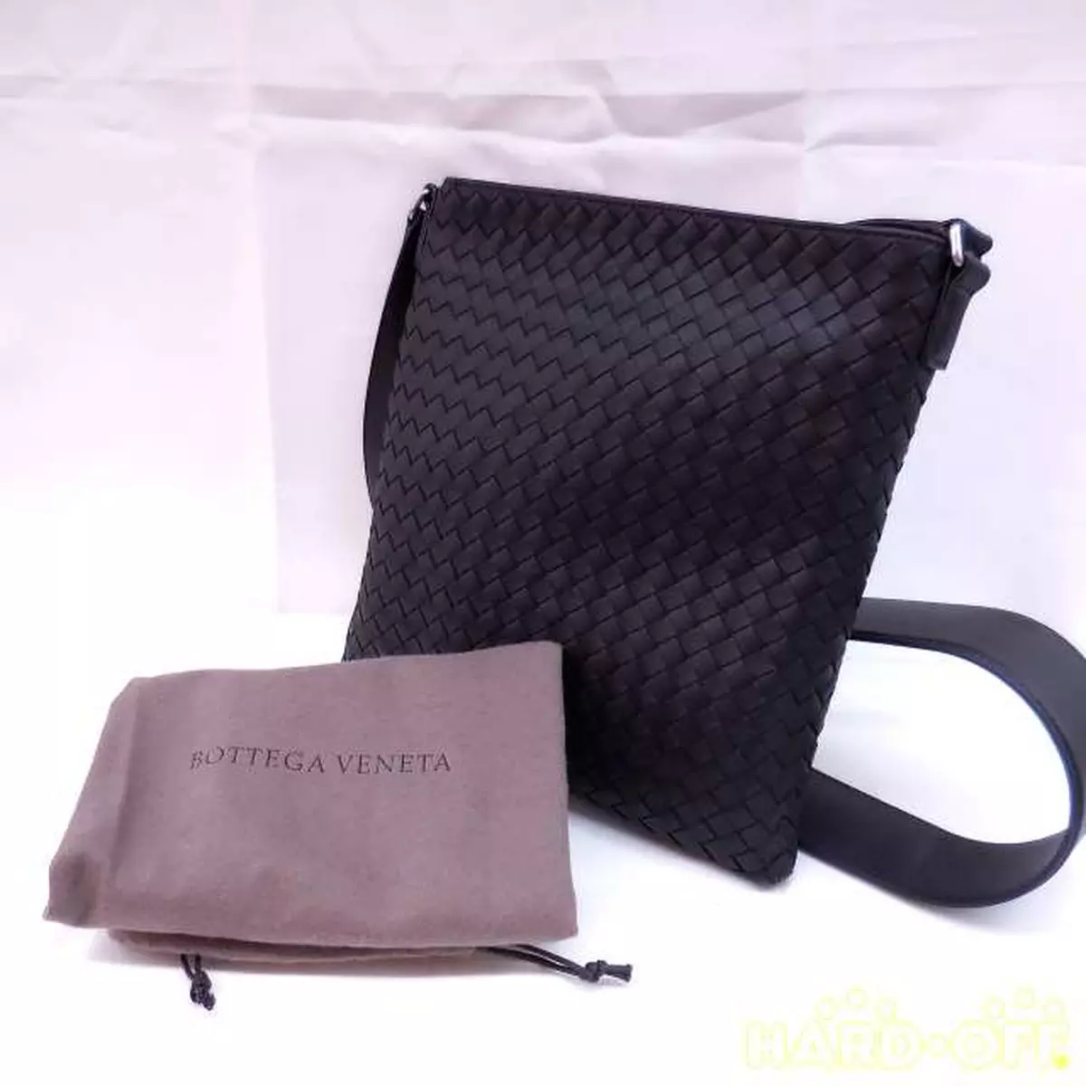 Bottega Veneta - Men - Intrecciato Leather Messenger Bag Black