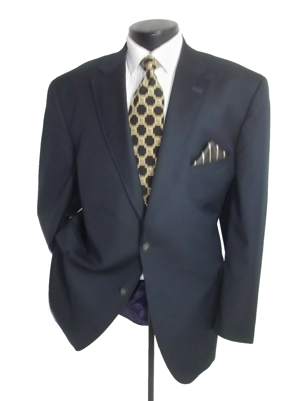 / Ted Baker Solid Black 2Button Side Vents Woo Bl… - image 3