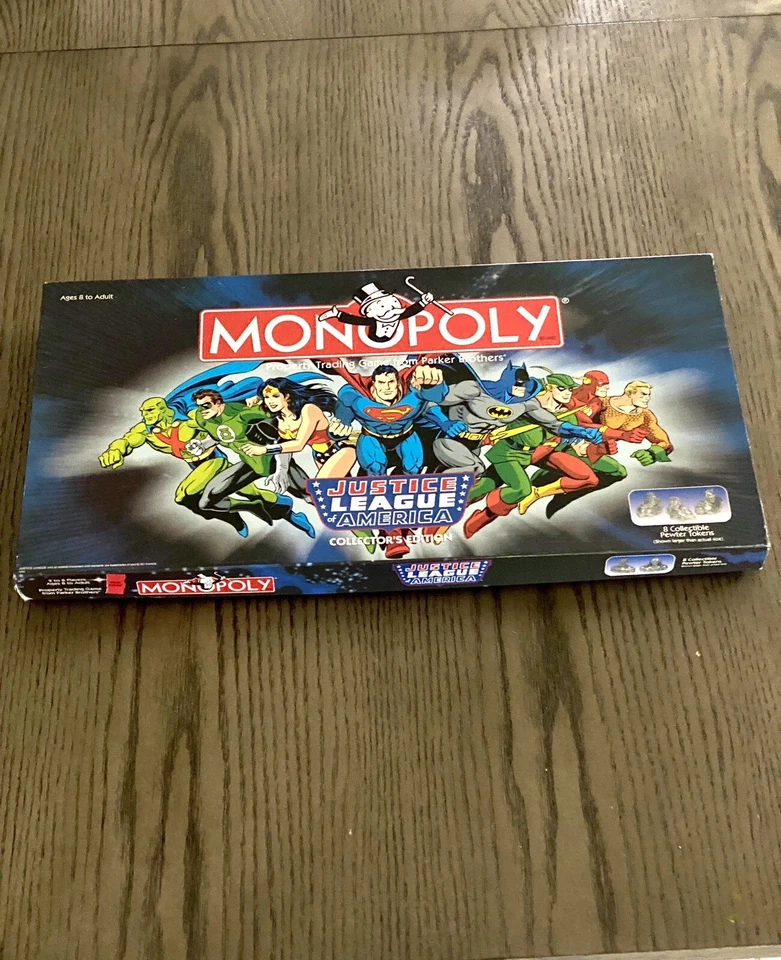 Monopoly Justice League Of America DC Comics 1999 Collectors Edition Board Game - Image 2 of 4
