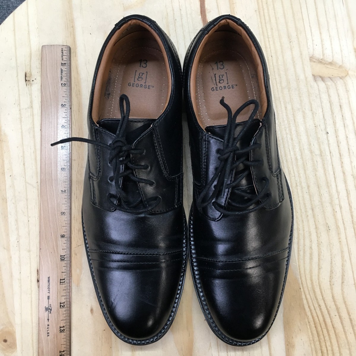 George Black Cap Toe Oxford Mens Dress Shoes - Size 12 Amazon.com | PS Paul Smith Men main image 2