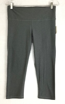 Amazon Essentials Gray Stretch Crop Legging Athletic Capri Pants Size M 