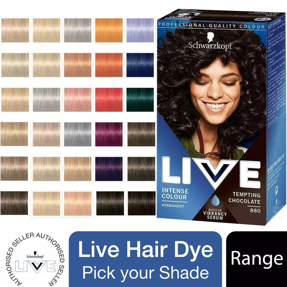 Schwarzkopf Live Hair Colours Permanent or Semi Permanent Hair Dye