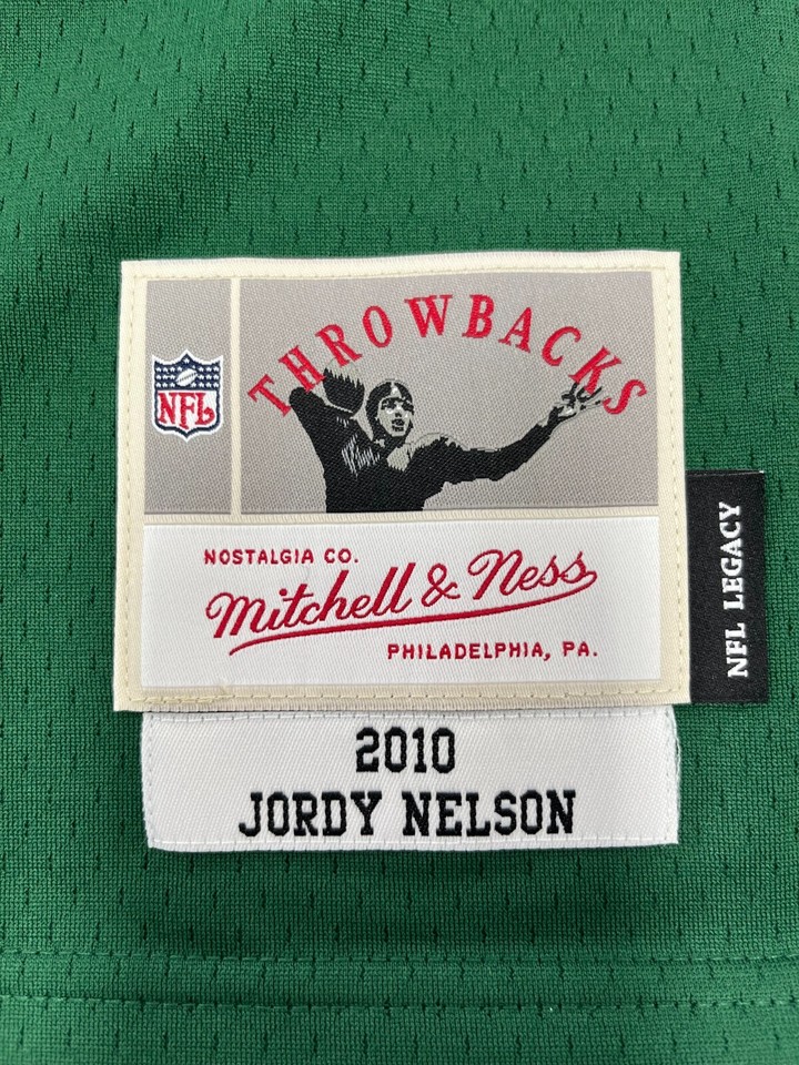 Packers SB Champ JORDY NELSON Signed Mitchell & Ness Green Jersey AUTO