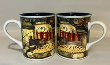Legacy Publishing Group Diane Knott Mugs "Winter Pie" Set Of 2