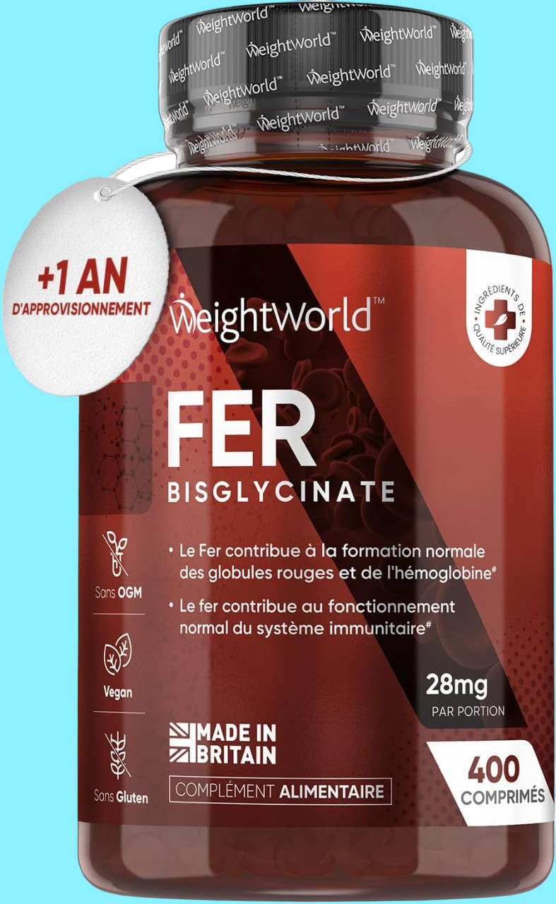 FER complément alimentaire haute assimilation de 400 comprimés vitalité intense