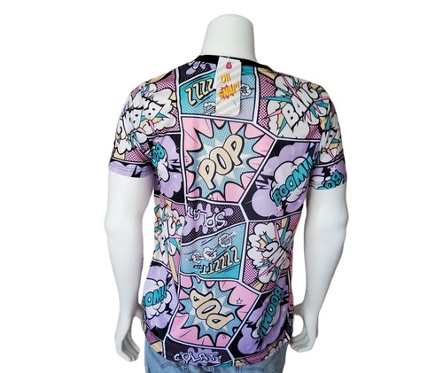 OH SNAP! Drill Clothing Co. T-shirt Adult Large Pastel Comic Book All Over Print - Picture 2 of 12
