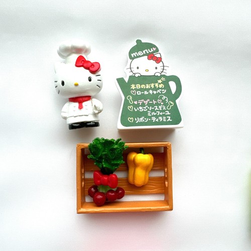 Re-Ment Hello Kitty Restaurante Juego Completo 8 Piezas Sanrio Rement 2013 - Imagen 2 de 9
