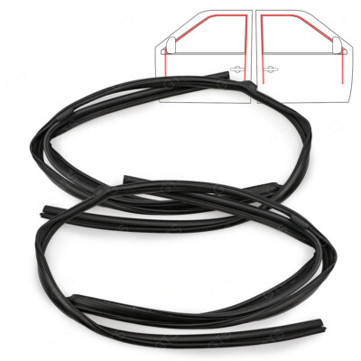 For Nissan NV Sunny N14 Sentra Y10 AD 1990 98 L+R Glass Run Rubber Front Door