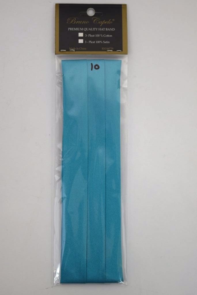 Three Pleat Satin Hat BAND Replacement with 2end Hooks BRUNO CAPELO 42