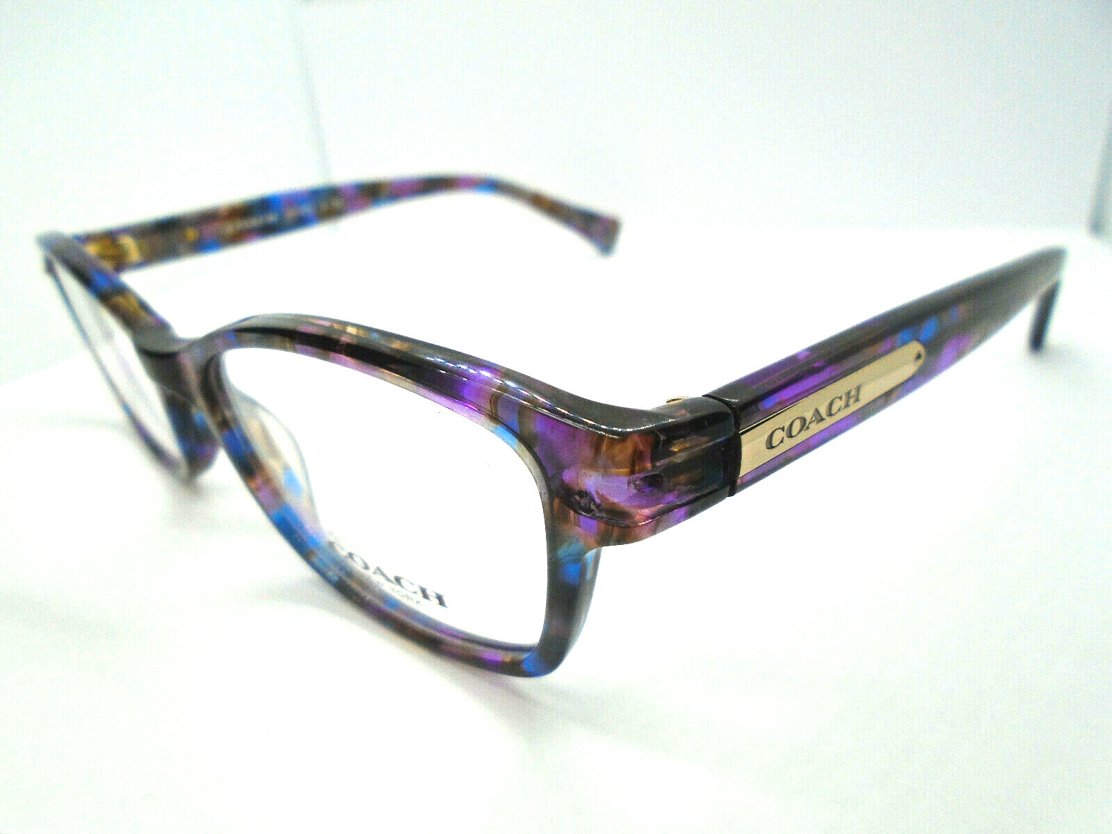 coach confetti purple glasses