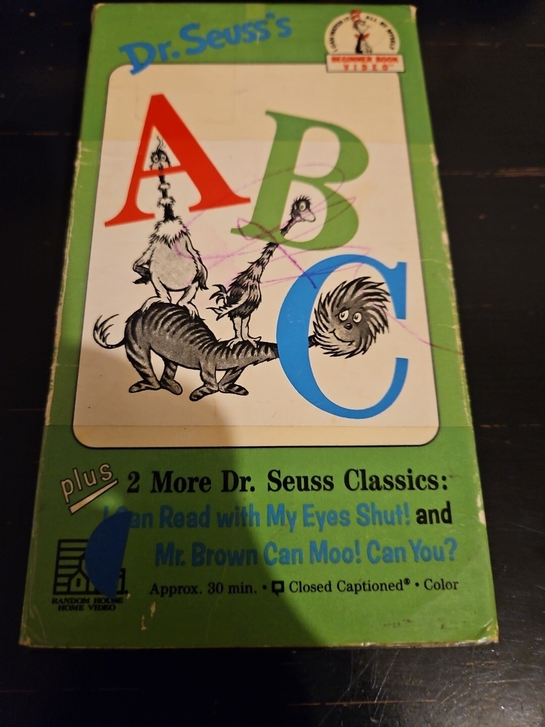 Dr Seuss ABC Beginner Book Video VHS Tape MR BROWN CAN MOO I Can Read
