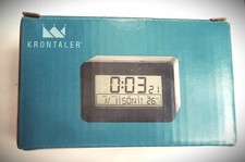 Funkwecker KRONTALER Digitaler mit LCD-Hintergrundbeleuchtung Temperaturanzeige