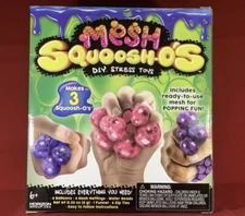Mesh Squoosh-O's, DIY Stress Toys, Makes 4 Squoosh-O's  KIDS CRAFT********