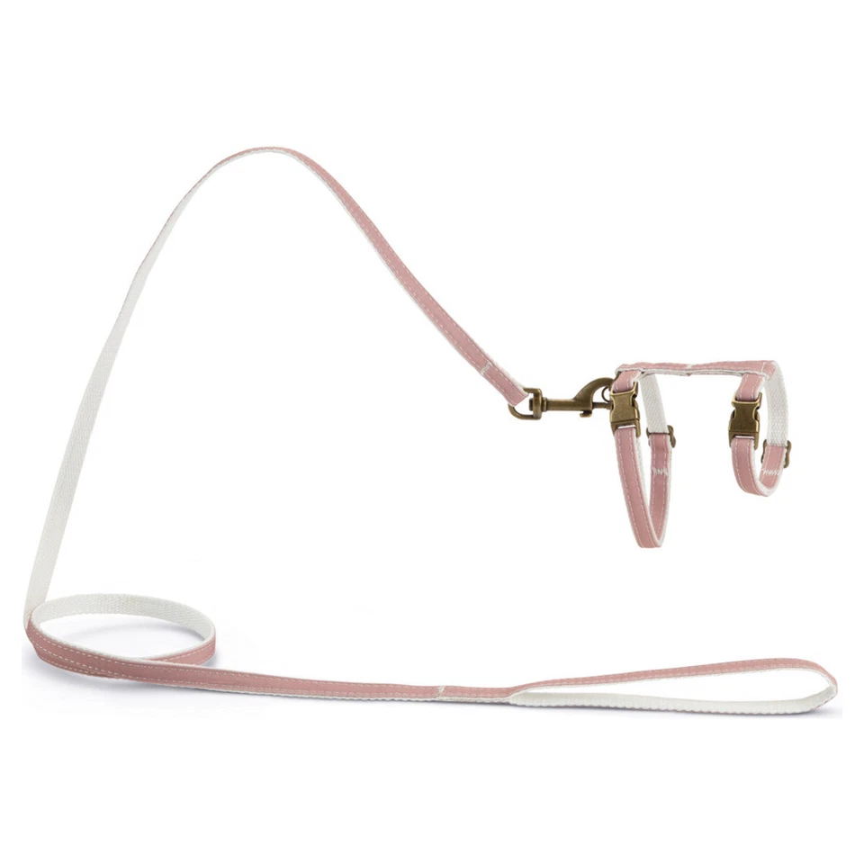 Designed by Lotte Nylon Katzengeschirr Virante rosa 27-45cm für Katzen