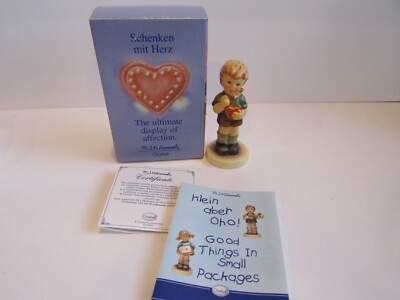 MJ HUMMEL GOEBEL Magst Mich Auch? BE MINE Valentines Day BOY FIGURE #HUM 2050/B