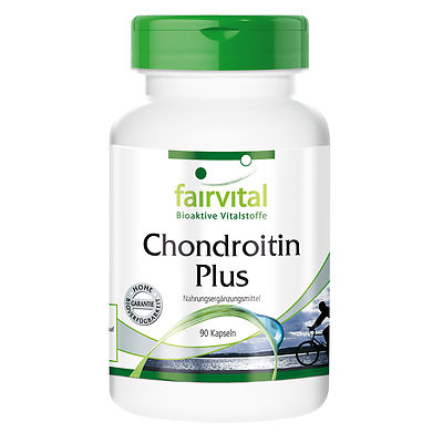 Chondroitin Plus mit Hyaluronsäure 90 Kapseln, Bausteine für Gelenke - fairvital