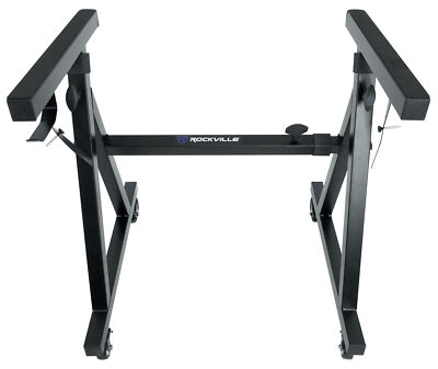 Rockville Z40W Z-Style Keyboard Stand+Wheels+Bag Fits Kawai MP11SE