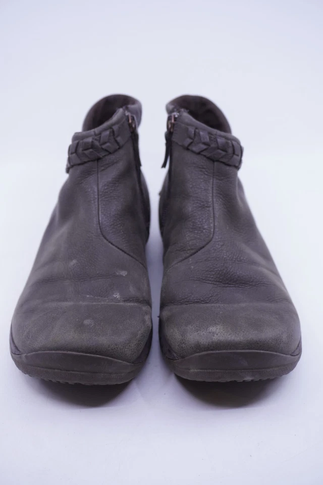 Женские плетеные сапоги Merrell Encore Bluff Q2 размер 9 на лодыжке коричневые кожаные на боковой молнии - Изображение 2 из 4